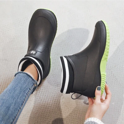 Wellington Rain Boots Short Ankle Shoes Outdoor Garden Wellies Boots Men Women - Image 1 of 4