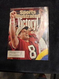 Sports Illustrated 1995 Victory! Super Bowl XXIX MVP Steve Young w/ Label - Bild 1 von 3
