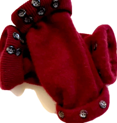 FINGERLESS GLOVES 红色紫色 MAROON 100% 现金均码 适合大多数 S M L OS — 第 1/2 张图片