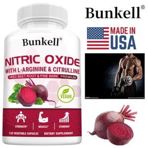 Nitric Oxide Boost Capsules - Muscle Synthesis Health - Enhance Muscle Strength - Picture 1 of 11