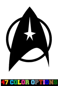 Vinyl Decal Truck Car Sticker Laptop - Star Trek Next Generation Badge - Picture 1 of 3