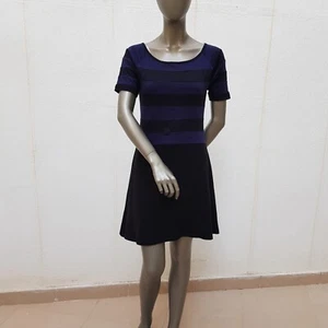 Hübsches Kleid von Skunkfunk / SKFK, 36 (2), schwarz / tintenblau gestreift - Bild 1 von 24