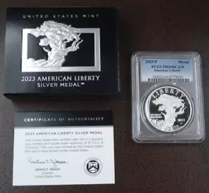 2023-P American Liberty Silver Medal PCGS PF 69 DCAM US Mint Box COA 1 Oz .999 - Picture 1 of 5