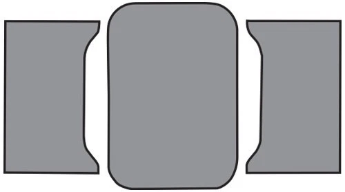 1961 Chevrolet Impala Coupe Felt Trunk Mat 3pc Foto 1 de 1