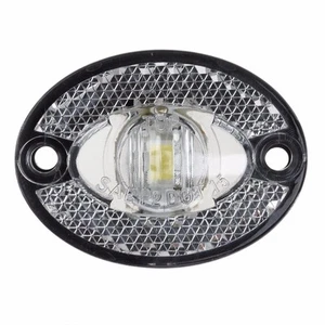 (1)- Mini Lente Ovalada TRANSPARENTE CON LED BLANCO Montaje en Superficie Cortesía/Luz Cúpula - Imagen 1 de 2