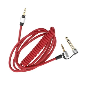 Audio Cable Headphone Extension Cable Compatible with Monster Studio Pro Red - Picture 1 of 5