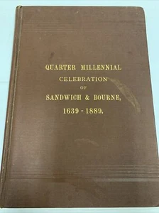 Quarter Millennial Sandwich & Bourne MA 1889 HC A E Pratt 157G - Picture 1 of 16