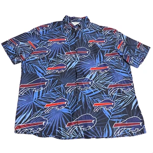 Buffalo Bills Hawaiian Shirt Tropical Leaf Aloha Shirt Beach Shirt Mens Size 4XL - Picture 1 of 9