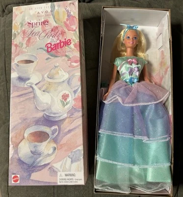 Nueva Barbie Mattel 1997 de Colección Avon Spring Tea Party Sin Abrir Embalaje Original Foto 1 de 3