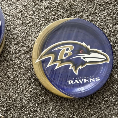 4 упаковки Ravens NFL Pro футбол банкета вечеринки 9» бумаги обеденные тарелки - Изображение 1 из 3