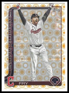 David Fry 2025 Topps Holiday Sun Parallel SP #401 Cleveland Guardians - Picture 1 of 2