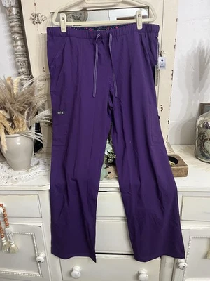Pantalones Exfoliantes Mujer Koi Basics Púrpura/Berenjena Talla XL Alto Nuevos Con Etiquetas Foto 1 de 4