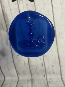 Vintage Blenko Cobalt Candlestick Suncatcher - Picture 1 of 8