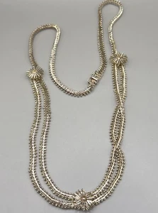 VTG Mexican 925 Sterling Silver Foxtail Sunflower Statement Necklace 22” HEAVY - Picture 1 of 11