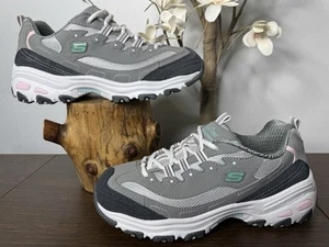 Skechers D'Lites Size 9 Me Time Gray Sneakers 11947W - Picture 1 of 11