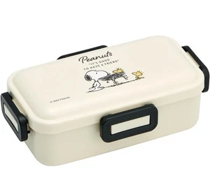 Peanuts Snoopy 4 Punkt Verschluss Bento Box Lebensmittelbehälter 530ml Holz Lager Skater - Bild 1 von 6