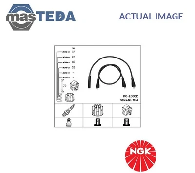 7104 IGNITION CABLE SET LEADS KIT NGK FOR ZAZ TAVRIA 1.1,1.3 1.1L,1.3L 37KW,44KW - Image 1 of 4