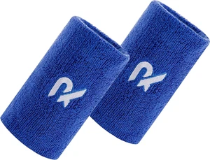 Raquex Double Width Wristbands Pair - Soft Cotton Stretchy Material Sweatband C - Picture 1 of 12