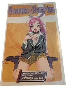Rosario + Vampire Manga Volume 1 Akihisa Ikeda Shonen Jump Advanced - Picture 1 of 4