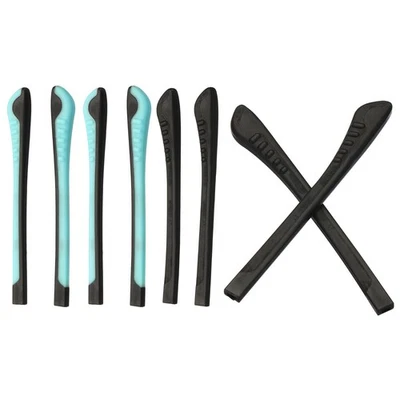 4 pares de puntas de extremo de gafas antideslizantes funda de tubo de silicona azul Foto 1 de 4