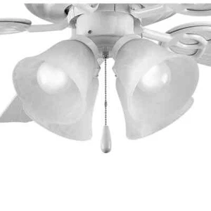 Progress Lighting Fan Light Kits Collection 4-Light White Ceiling Fan Light Kit - Picture 1 of 8