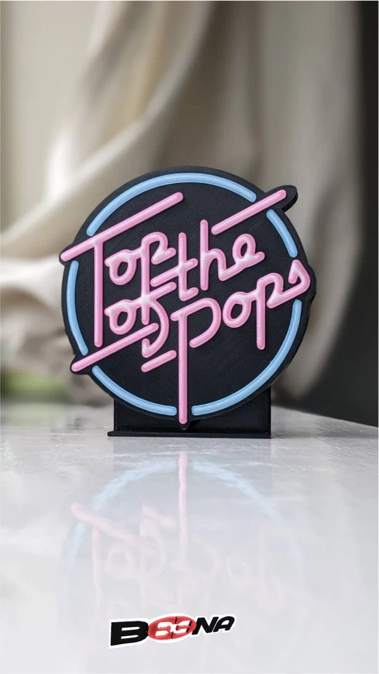 Top Of The Pops logo display BBC Beena Studio