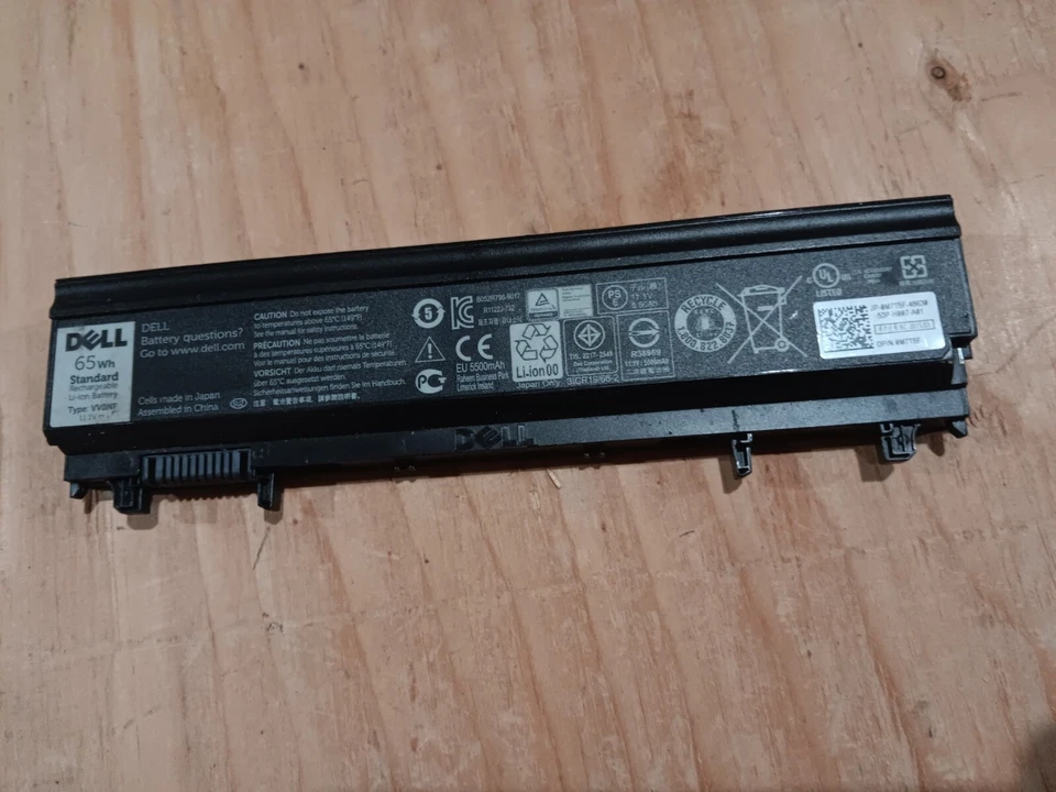 Batería VV0NF genuina 65Wh para Dell Latitude E5540 E5440 451-BBIE WGCW6 N5YH9 Foto 1 de 4