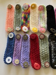 100 crocheted face mask ear savers extenders protectors Colors & Buttons  Very. - Picture 1 of 5