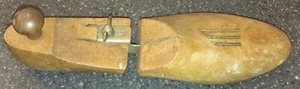 antique wooden shoe mold strecher with handle Wingnut adjustable - Picture 1 of 5