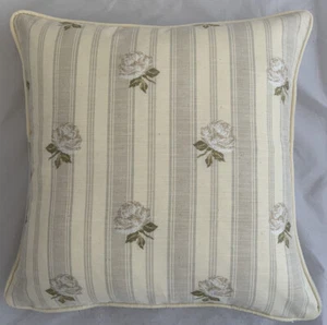 A 16 Inch cushion cover in Laura Ashley Clarissa Natural Fabric - Picture 1 of 1