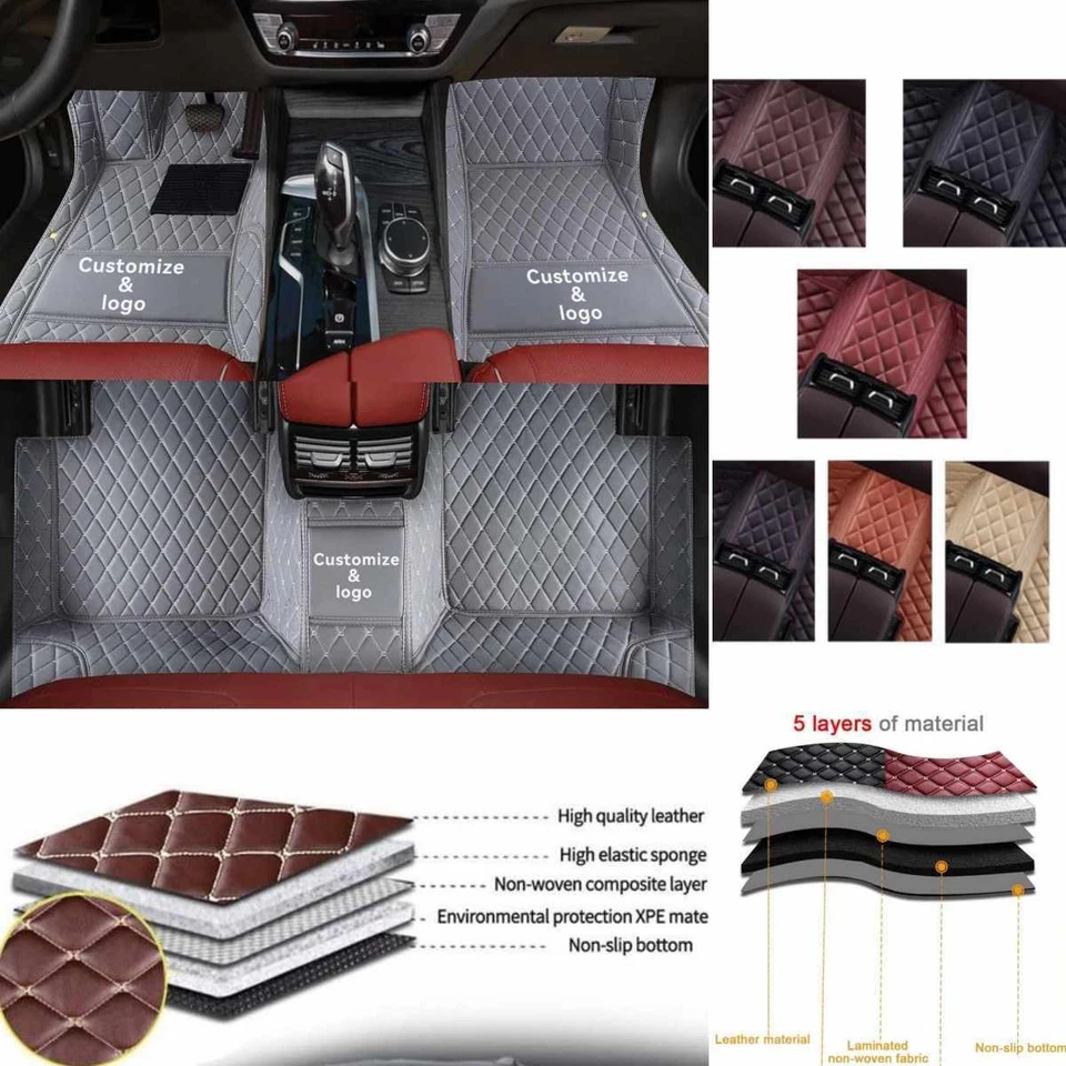 For Chrysler 300 300C 300S Custom Luxury Waterproof Carpets Auto Car Floor Mats Foto 1 de 4