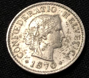 Switzerland 5 Rappen 1970. World Coin. Combined Shipping Available - Picture 1 of 4