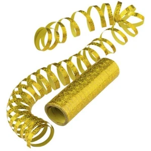 Riethmüller Luftschlange Golden Glitzer Holo-Effekt 4mx7mm - Bild 1 von 1