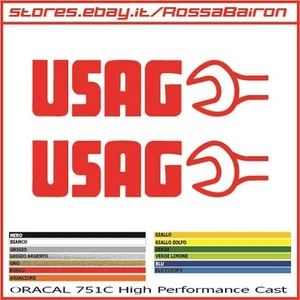 Kit 2 Adhésifs Usag mm.200x48 - Stickers Autocollants Autocollant Yamaha Ducati - Imagen 1 de 1