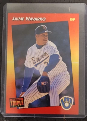 1992 Donruss Triple Play - #188 Jaime Navarro - Image 1 of 2