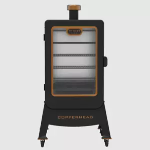 Vertical Wood Pellet Smoker 1300 Sq in Cooking Space Porcelain-Coated Cast Iron - Picture 1 of 9