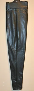 DAMEN M&S COLLECTION HIGH WAIST LEDER OPTIK LEGGINGS GRÖSSE 10 NORMAL GRÜN - Bild 1 von 4