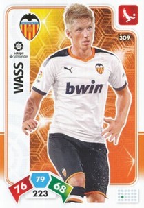 309 DANIEL WASS ⚽ DENMARK VALENCIA.CF CARD ADRENALYN LEAGUE 2020 PANINI #2