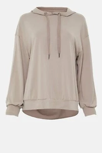 French Connection Renya Cupro Lightweight Womens Hooded Top (Walnut) RRP £65.00 - Picture 1 of 3