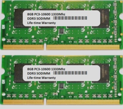 New 16GB 2X8GB Memory Ram PC3-10600 DDR3-1333 MHz SODIMM for HP EliteBook 8560W  - Image 1 of 2