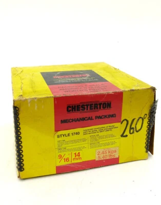 Chesterton 1740 Dichtungsschnur Kevlar 14 mm 9/16" PTFE Pumpe Valve Spule - Bild 1 von 4