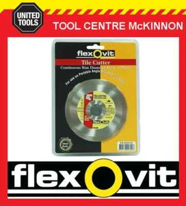 FLEXOVIT 4” / 100mm CONTINUOUS RIM DIAMOND WHEEL / BLADE FOR STONE & TILES - Picture 1 of 2
