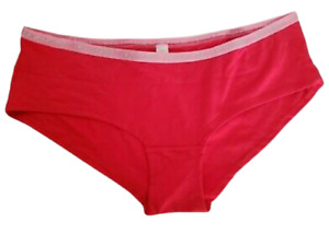 Vintage Joe Boxer Panties Size 7 Red Underwear Bikini Panty Logo Waistband