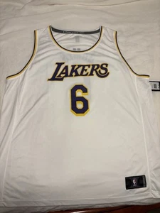 Lebron James White Lakers Jersey Fanatics #6 Size Men’s 2XL NBA - Picture 1 of 7