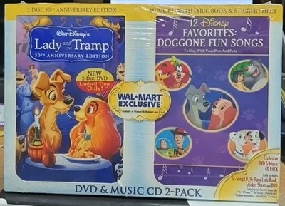 Lady and the Tramp 50th Anny DVD Wal-Mart Exclusive Gift Set With Music Cd - Image 1 of 2