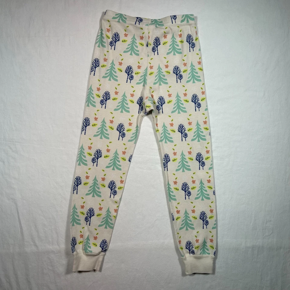 Pantalones de pijama 100 % algodón orgánico para niñas talla 5 Disney Frozen II Trees Foto 1 de 4