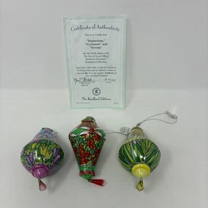 Bradford Editions Era of Louis Tiffany Heirloom Ornaments Sets 10 14 15 16 - Picture 1 of 21