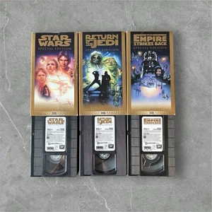 Star Wars Trilogy VHS Box Set Special Edition THX Digitally Mastered Gold 1997 - Picture 1 of 5
