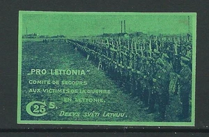 PRO LETTLAND - LETTLAND - LATVIJA Krieg Poster Stempel Aschenputtel Vignetten ww1 wwi  - Bild 1 von 1