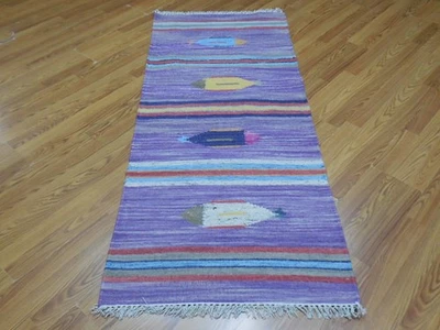 ALFOMBRA MODERNA ANATOLIA FLATWAVE KILIM PECES GEOMÁTRICOS DISEÑO 2x6 Foto 1 de 4